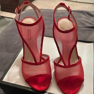 Red Mesh Sandals